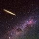 Illustration for article titled A Russian Rocket Collides With A Meteorite, Sending A Slow Slick Of Debris Through Space